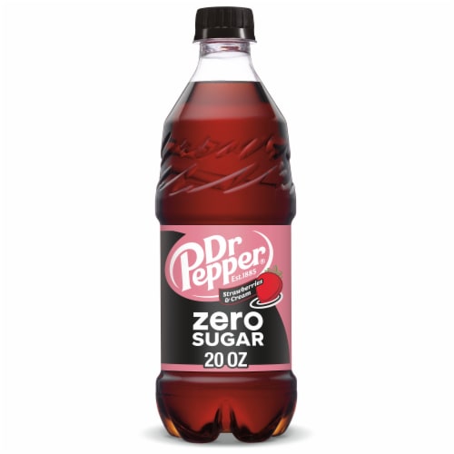Dr Pepper Strawberries & Cream Zero Sugar Soda - Home Pick