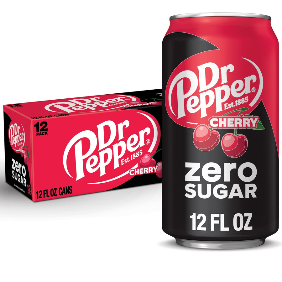 Dr Pepper Cherry Zero Sugar Soda - Zero Sip